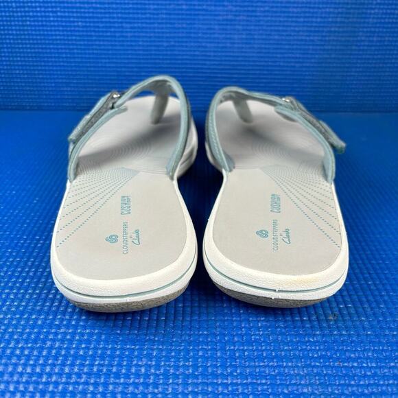 🔴 CLOUDSTEPPERS BY CLACKS THONG SANDALS Women`s Size 9M Blue Sandals 27772 - Picture 4 of 8
